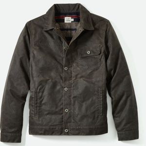 Flint and Tinder Waxed Wool-Lined Trucker Jacket
